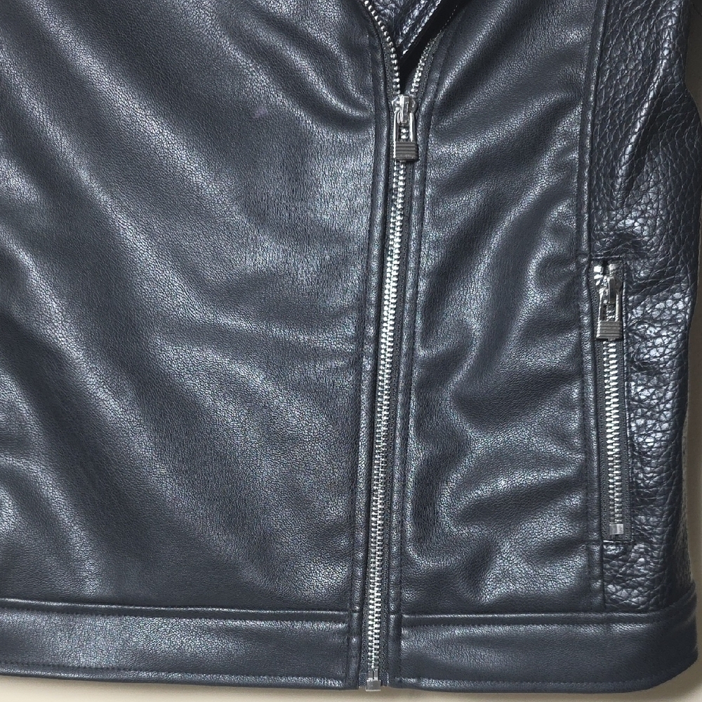 Art Class Girls Black Faux Leather Moto Jacket - Picture 3 of 8
